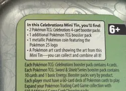POKEMON TCG CELEBRATIONS MINI TIN with 19 CARDS - Image 3