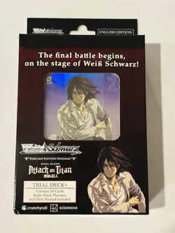 Weiss Schwarz TCG: Attack on Titan: Final Season TD Trial Deck WeiB New Sealed - Image 1