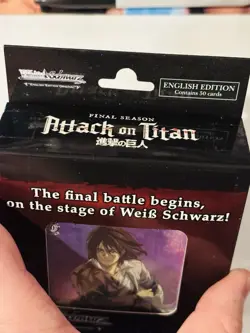 Weiss Schwarz TCG: Attack on Titan: Final Season TD Trial Deck WeiB New Sealed - Image 2