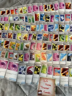 166x Item Trainer Cards Bulk Bundle TCG Used Cards Pokemon - Image 3