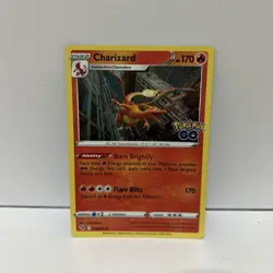 Pokemon TCG Cards Charizard 10/78 Pokemon Go Holo Rare NM - Image 1
