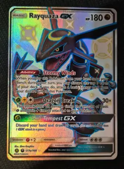 Pokemon TCG Cards Shiny Rayquaza GX 177a/168 Alt Art - Image 2