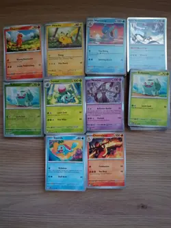 Pokemon TCG 151 Bulk 300+ Common And Uncommon + 40 Holo/Reverse Holo Cards - Image 1