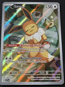 Eevee - Pokemon TCG 2025 Prismatic Evolutions Black Star Promo Card SVP EN 173 - Image 1