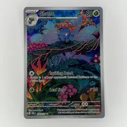 Pokemon Gloom 198/197 Obsidian Flames IR Illustration Rare Full Art Card NM ENG - Image 1