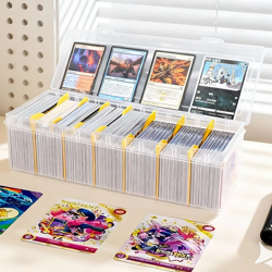 800+ Trading Card Storage Box Clear Organizer Case MTG PTCG Sports Cards - Image 1