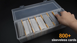 800+ Trading Card Storage Box Clear Organizer Case MTG PTCG Sports Cards - Image 2