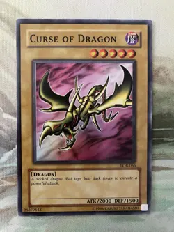 Curse of Dragon LOB-066 The Legend of Blue Eyes White Dragon Yugioh TCG Card Lp - Image 1