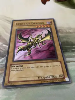 Curse of Dragon LOB-066 The Legend of Blue Eyes White Dragon Yugioh TCG Card Lp - Image 3