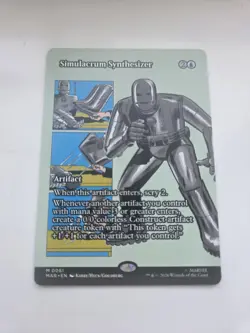 MTG Simulacrum Synthesiser Borderless Marvel Super Heroes MAR 0061 Mythic card - Image 1