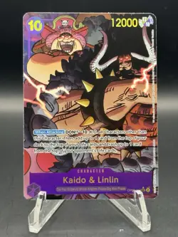 One Piece Kaido & Linlin OP08-119 SEC Parallel Alt Art English Card - Image 1