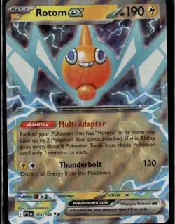 Rotom ex Double Rare ME02: Phantasmal Flames 029/094 Lightning Holo Pokemon Card - Image 1