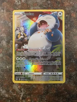 Snorlax Swsh11: Lost Origin Trainer Gallery Ultra Rare Card #TG10/TG30 - Image 3