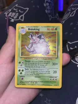 Pokemon TCG Nidoking Base Set Holo Unlimited Rare Card 11/102 LP Condition - Image 4