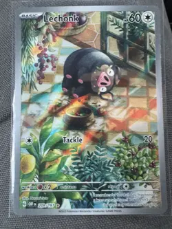 Pokemon TCG Lechonk Illustration Rare Holo Card 209/197 Obsidian Flames NM - Image 1