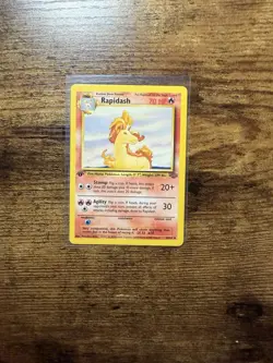 Pokemon TCG Rapidash Jungle 1st Edition Uncommon Card 44/64 - Image 1