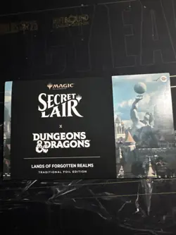 Mtg Secret Lair X Dungeons & Dragons:Lands Of The Forgotten Realms Foil Sealed - Image 1