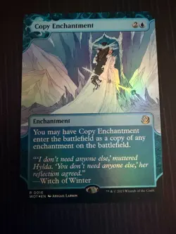 MTG Magic Copy Enchantment Wilds of Eldraine: Enchanting Tales Foil Rare NM - Image 1