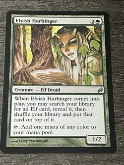 Magic the Gathering Elvish Harbinger Lorwyn MTG NM English Elf Tribal Tutor - Image 1