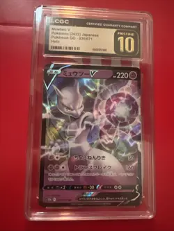 CGC 10 Pristine Mewtwo V 030/071 RR Pokemon GO s10b Pokemon Card - Image 1