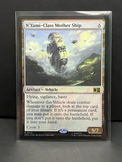 N'Yami-Class Mother Ship (Surge Foil) 110 Commander: Marvel Super Heroes MtG NM - Image 1