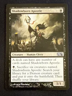 1x Shadowborn Apostle (114) Core Set 2014 M14 LP MTG Magic the Gathering x1 MKE - Image 1