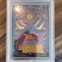 MTG Lord of the Rings Mount Doom #750 Borderless Showcase Serialized Foil PSA 10 - Image 5