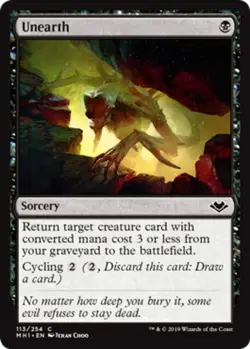 4x Unearth NM-Mint, English Modern Horizons MTG Magic - Image 1
