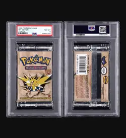 PSA 8 1999 Pokemon Fossil 1st Edition Sealed Booster Pack Zapdos Artwork WOTC - Image 1