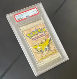 PSA 8 1999 Pokemon Fossil 1st Edition Sealed Booster Pack Zapdos Artwork WOTC - Image 4