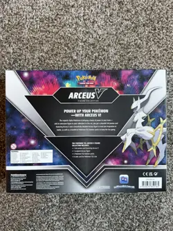 Pokemon TCG Brilliant Stars Cosmic Eclipse Arceus V Figure Collection Box Sealed - Image 2