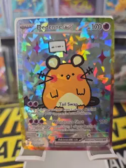 FANART-Pokemon Dedenne- Doujin Art Starry Cracked Ice 🧊 HOLO-Non-TCG - Image 1