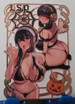 Yor Forger Halloween Spy X Family Gold Metal Card Goddess Story Serial # 67/200 - Image 1