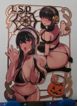 Yor Forger Halloween Spy X Family Gold Metal Card Goddess Story Serial # 67/200 - Image 2