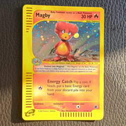 Pokemon TCG Magby Expedition Base Set 17/165 Holo Rare English 2002 30 HP - Image 1