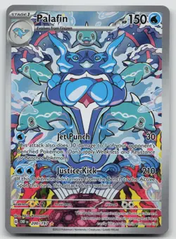 Palafin 200/197 Illustration Rare Obsidian Flames Pokemon Holo Near Mint - Image 1