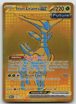 Iron Leaves ex 176/131 Holo Hyper Rare Prismatic Evolutions Pokemon Near Mint - Image 1