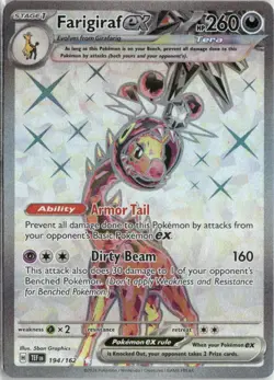 Farigiraf ex 194/162 Ultra Rare Temporal Forces Pokemon Holo Near Mint - Image 1