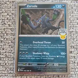 Pokemon GO Zarude 056/084 Promo Holo Rare 130 HP Pokemon TCG - Image 1