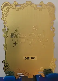 Murasaki Shikibu Fate MSR Goddess Story Limited GOLD METAL CARD Waifu #46/100 - Image 3