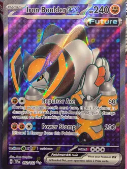 Pokemon TCG Iron Boulder ex 192/162 Ultra Rare SV05: Temporal Forces NM - Image 1