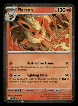 Flareon (Cosmos Holo) 167 Holo Promo Scarlet & Violet Promo Pokemon Near Mint - Image 1