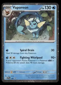 Vaporeon (Cosmos Holo) 168 Promo Scarlet & Violet Promo Pokemon Near Mint - Image 1