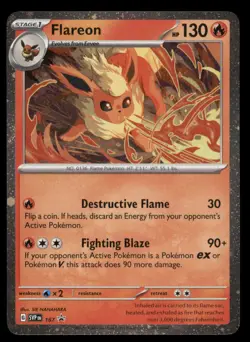 Flareon (Cosmos Holo) 167 Promo Scarlet & Violet Promo Pokemon Near Mint - Image 1
