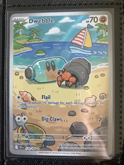 The Pokemon Company Pokemon TCG Dwebble Full Art Holo Illustration Rare 129/086 - Image 1