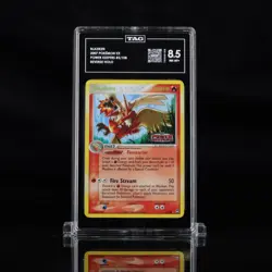 2007 Pokemon - Blaziken 5/108 Power Keepers Reverse Holo Stamp - TAG 8.5 - Image 1