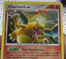 Charizard 1/99 Arceus Pokemon LP Holo Swirled - Image 3
