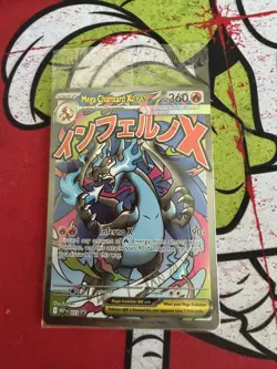 Pokemon Mega Charizard X ex 023 Mega Evolution Promos Promo Near Mint SEALED - Image 1