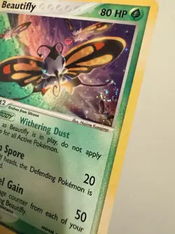 LP/MP Beautifly 2/109 Ruby & Sapphire 2003 English Holo *SWIRL* e reader - Image 4