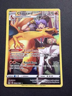 Pokemon TCG Charizard Sword & Shield Lost Origin #TG03/TG30 Trainer Gallery Holo - Image 1